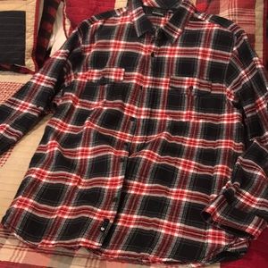 Red/black plaid flannel